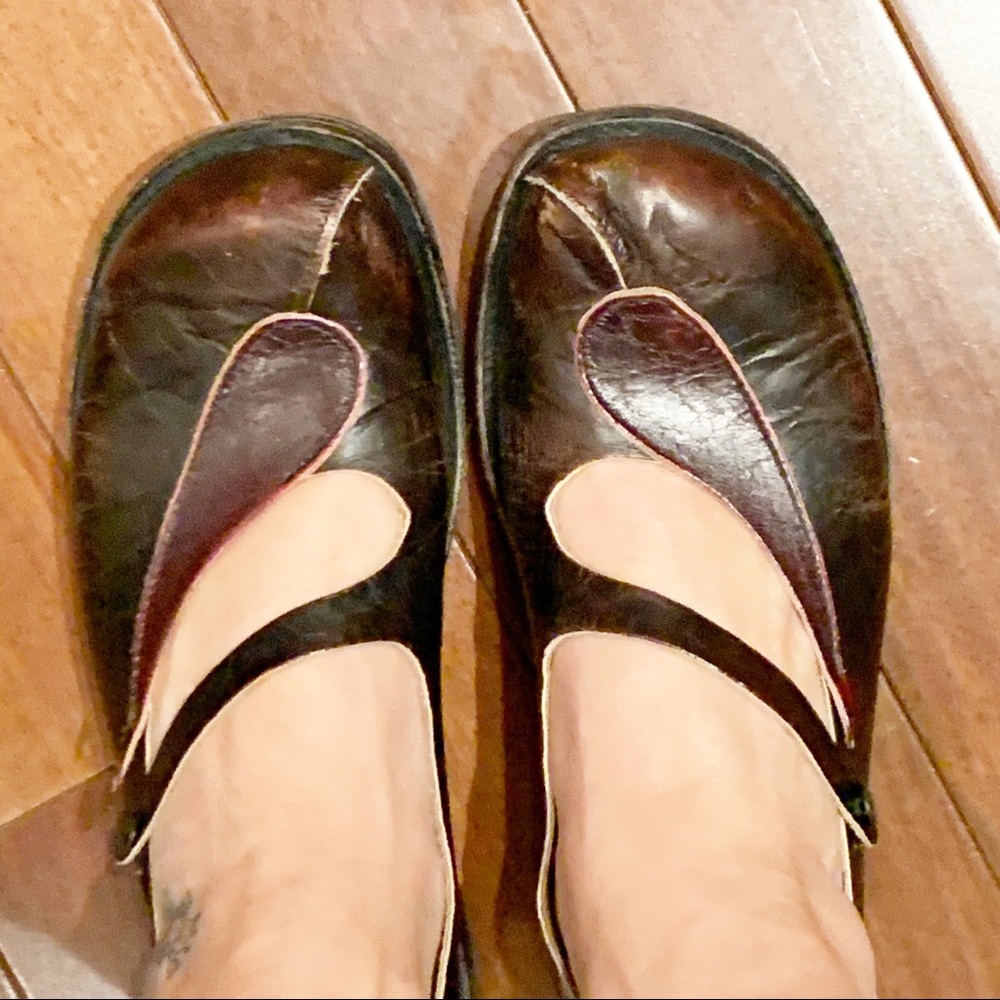 Cydwoq “Carry” Brown Leather Mary Janes size 37.5 - Picture 6 of 9